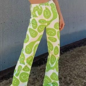 Bailey Rose Green Smiley Jeans